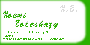 noemi bolcshazy business card